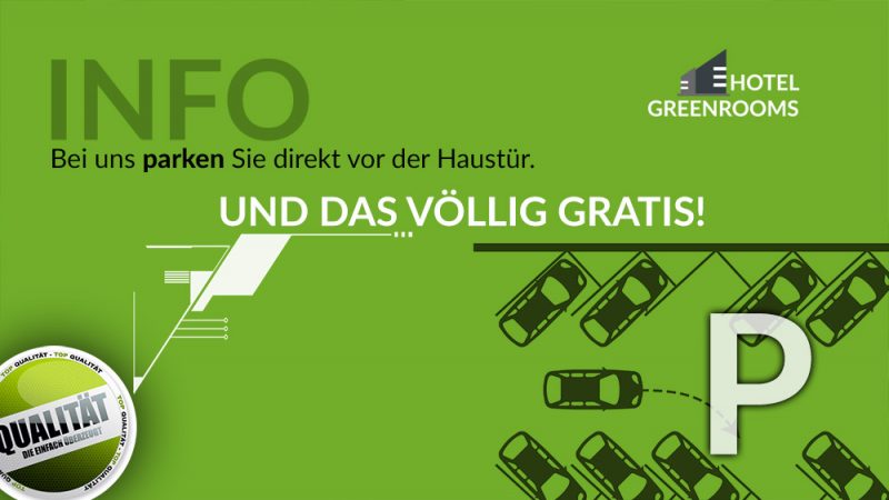 Gratis Parken Nähe Flughafen Graz www.greenrooms.at